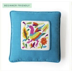 Needlepoint ToGo -  La Cisne Kit - New! 6x6 Bright Beautiful Color Wool MSRP $70